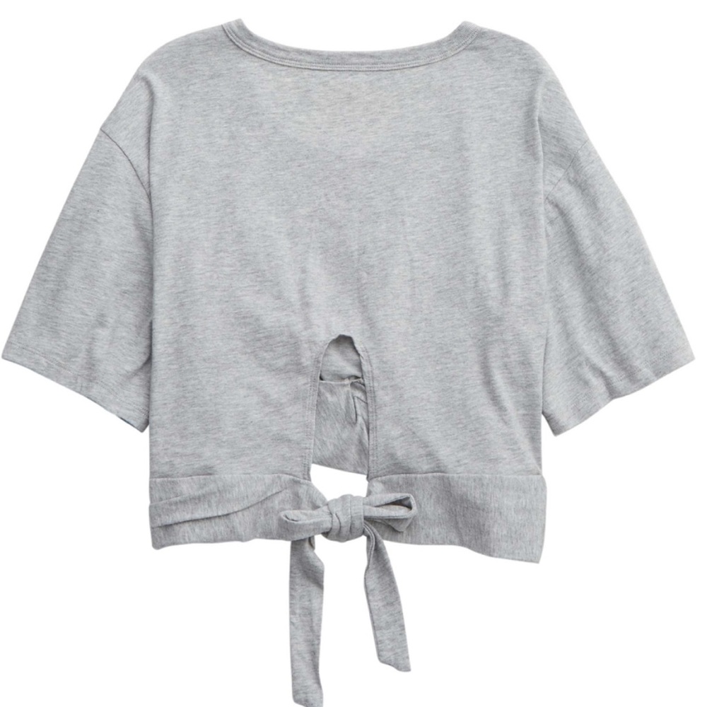 Aerie Cropped Wrapback Tee - Picture 9 of 9
